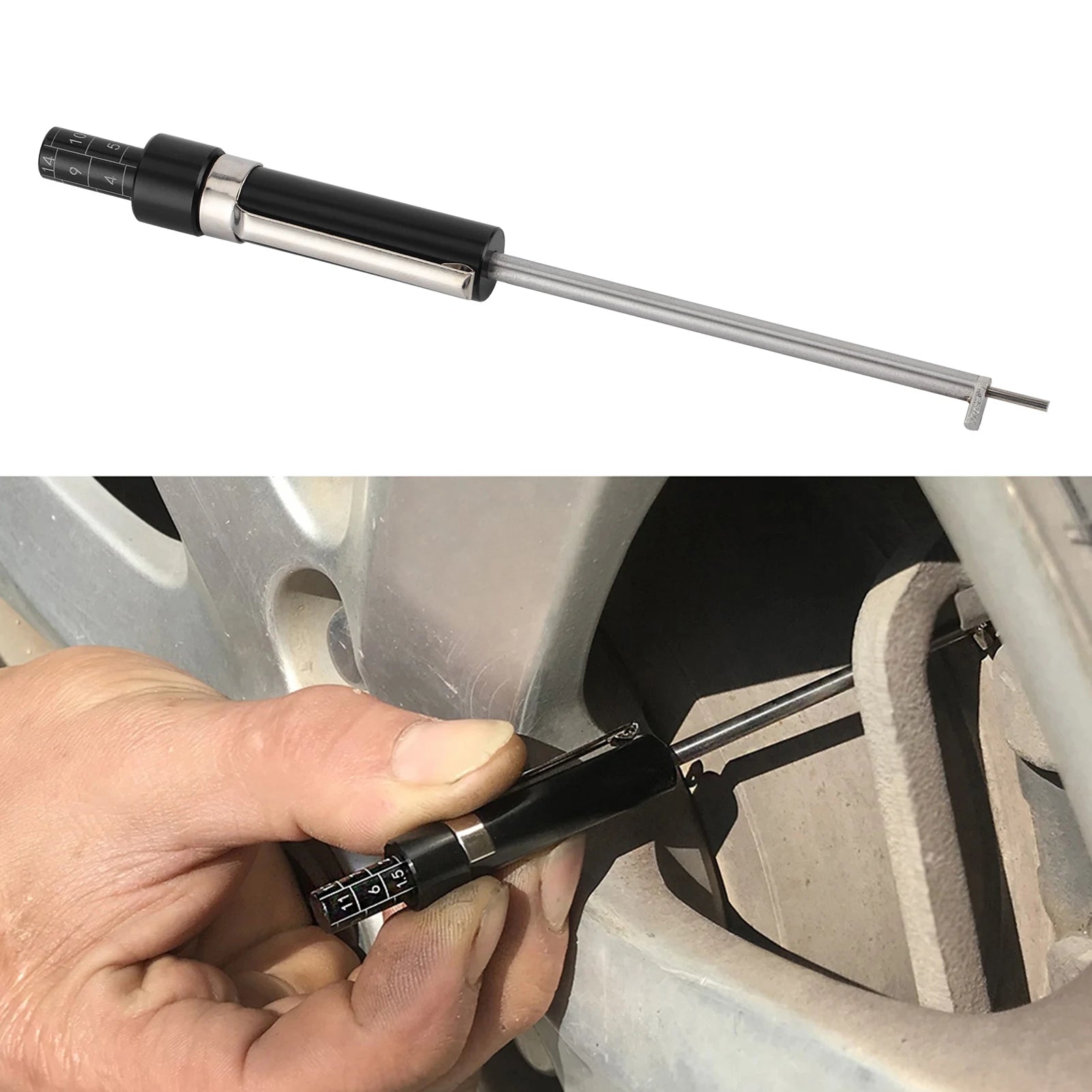 Brake Pad Thickness Gauge Tool for Car