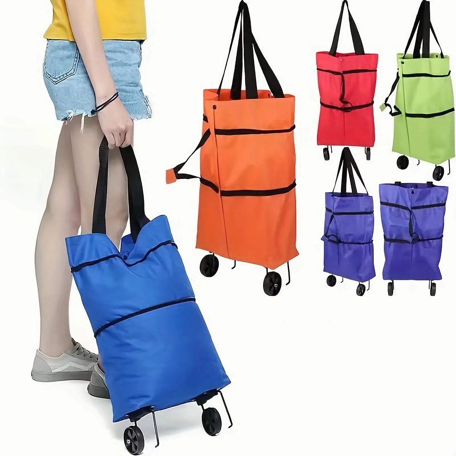 Foldable Shopping Trolley Bag (New)