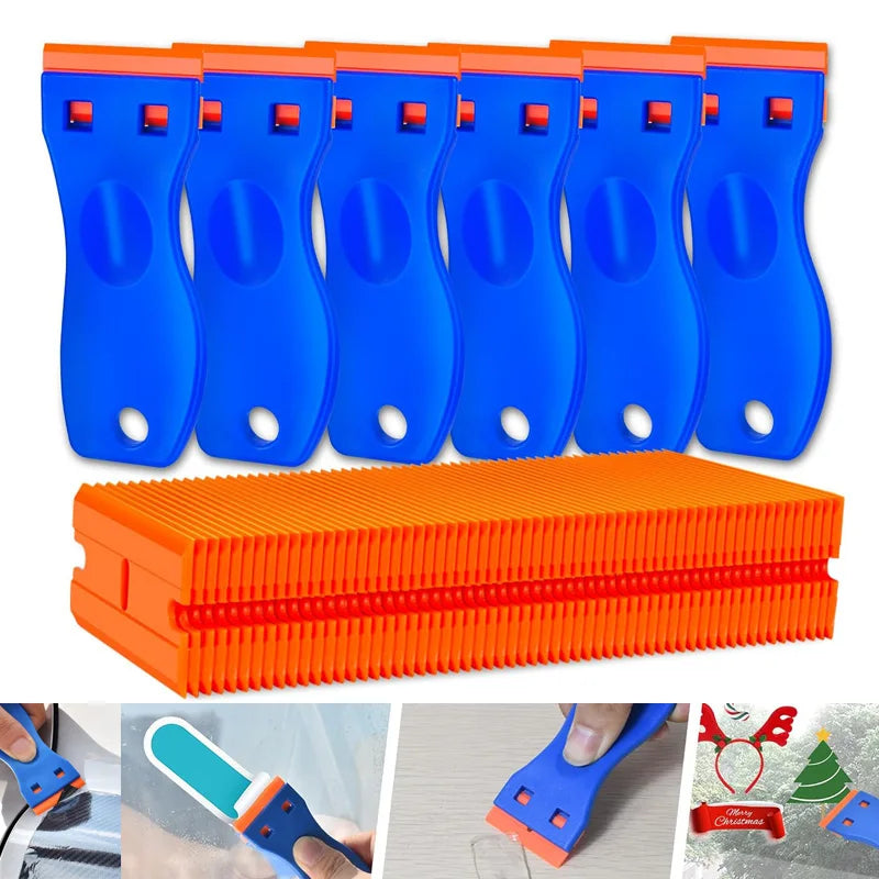 Plastic Razor Scraper with 100 Blades