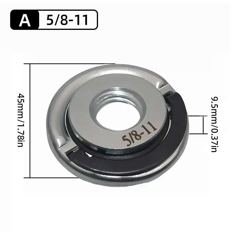 Quick-Lock Angle Grinder Nut for M10/M14 Grinders