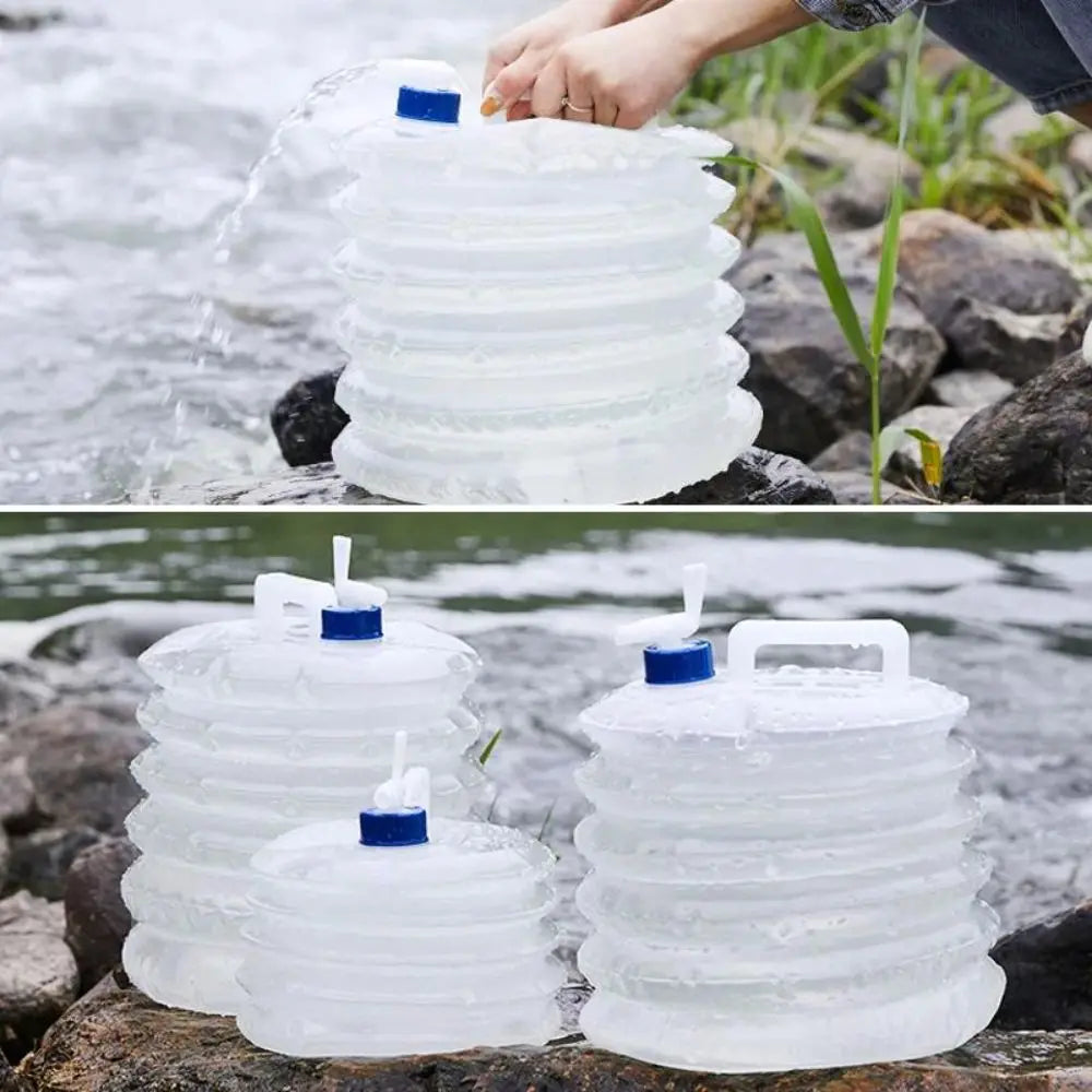 Folding Water Bucket with Faucet (T)