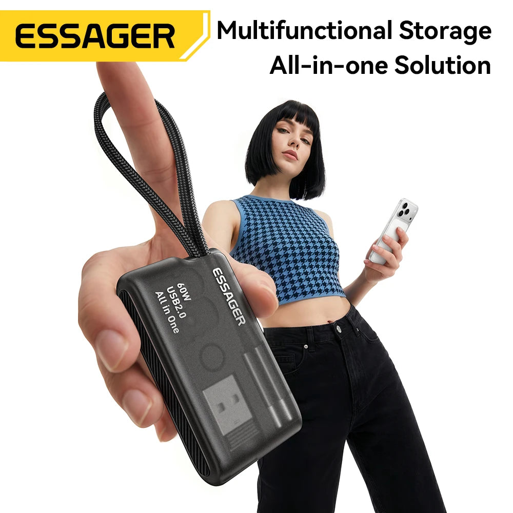 60W Universal Charging Cable Travel Kit & Storage Box
