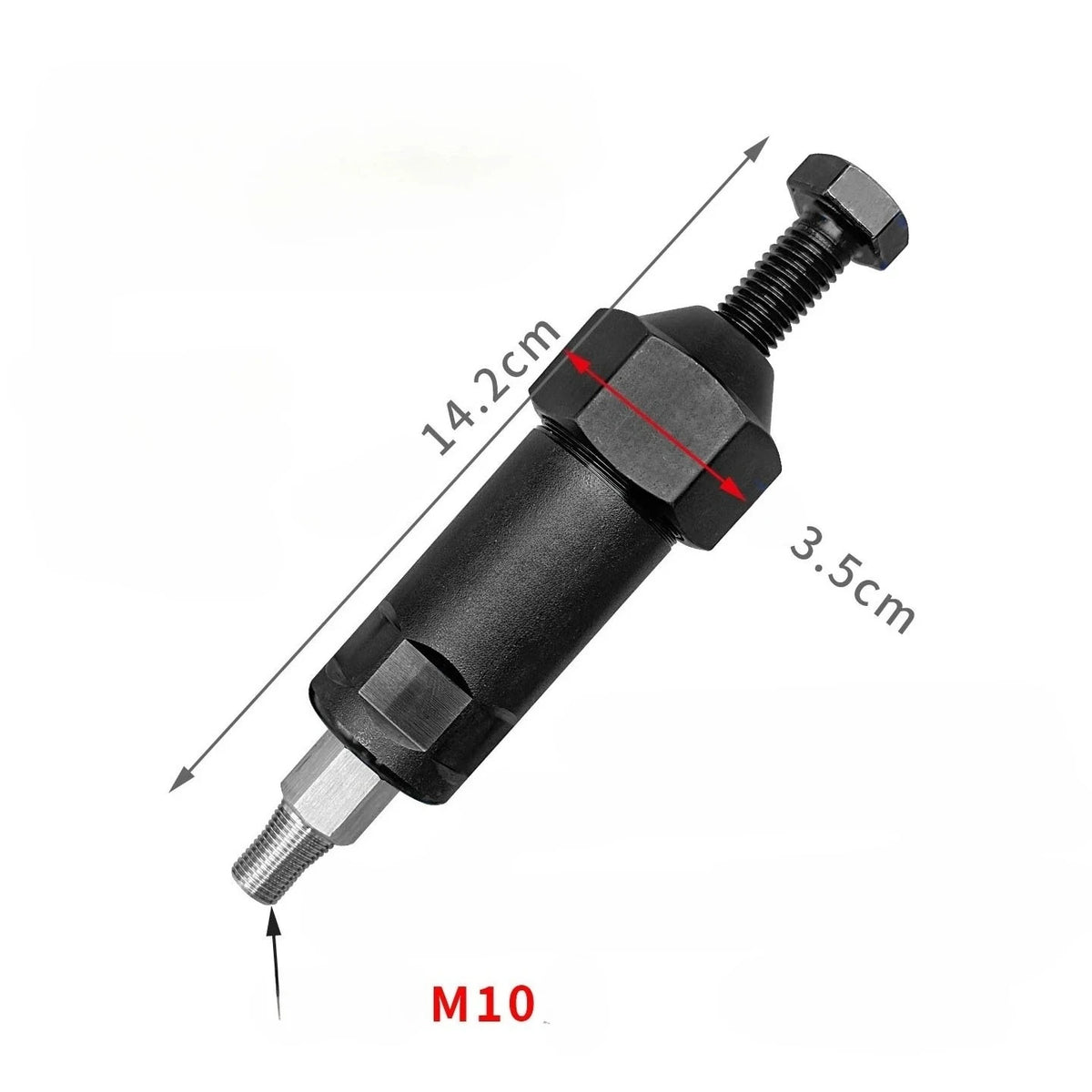 Handy Grease Nozzle Cleaner & Injector Puller Tool with M6/M8 Adapters