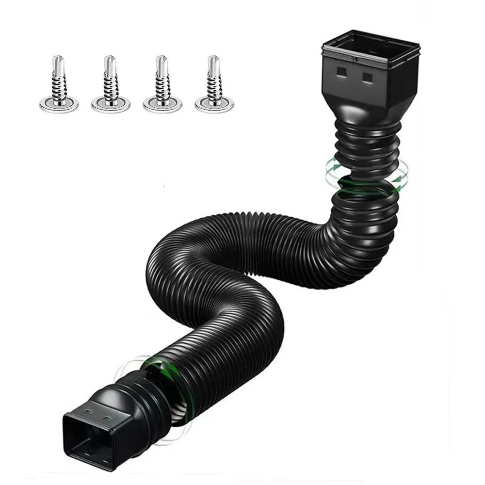 Retractable Rain Gutter Downspout Extender