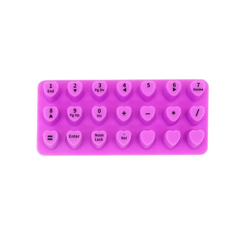 70PCS Raised Silicone Keyboard Stickers for Long Nails