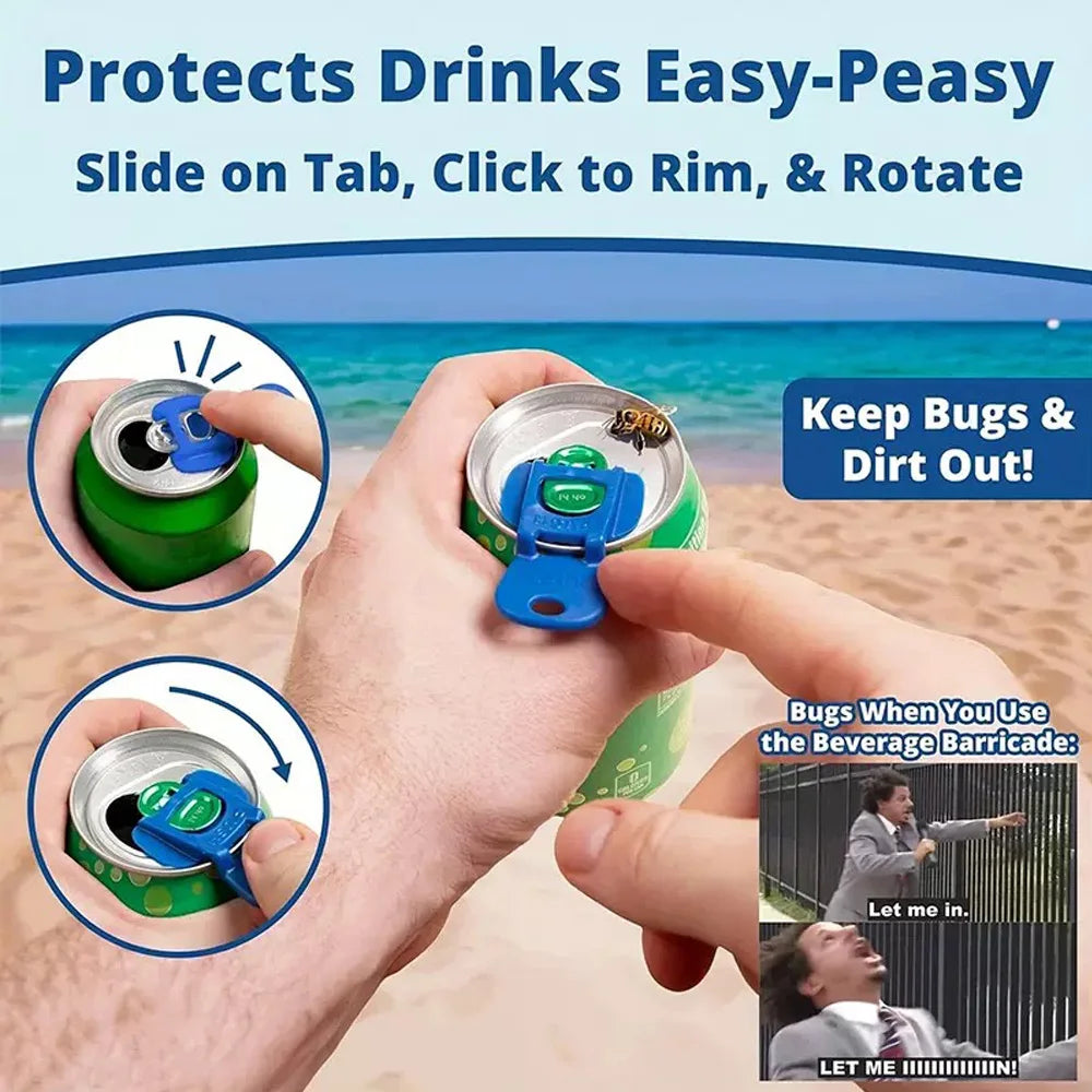 Reusable Beverage Can Lid & Opener Set