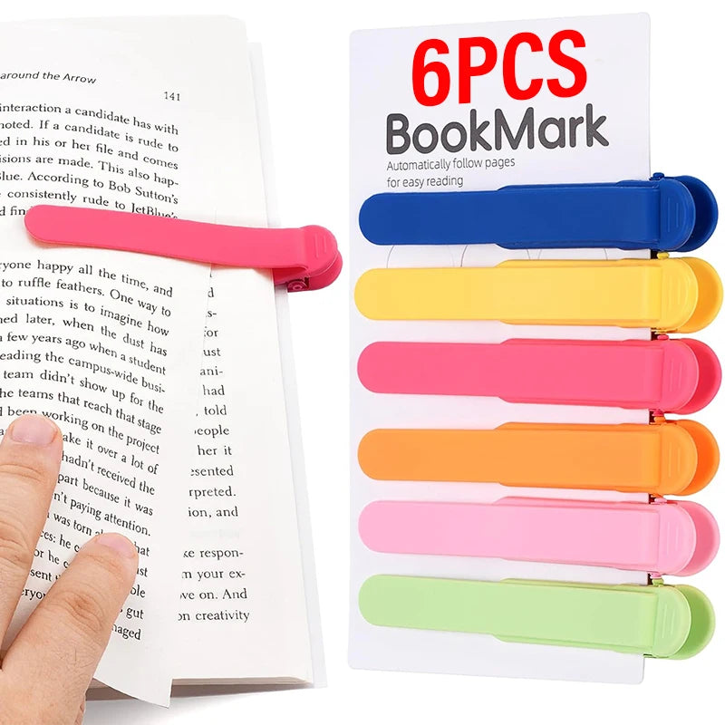 Silicone Bookmark Clips & Page Markers