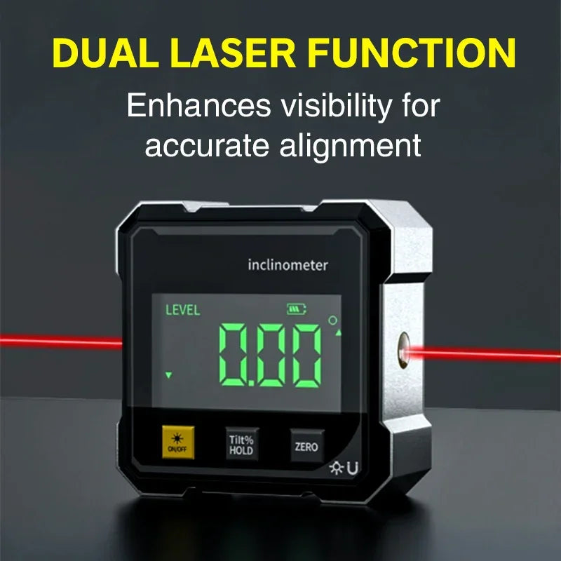 NEW 4-Side Magnetic Digital Angle Gauge