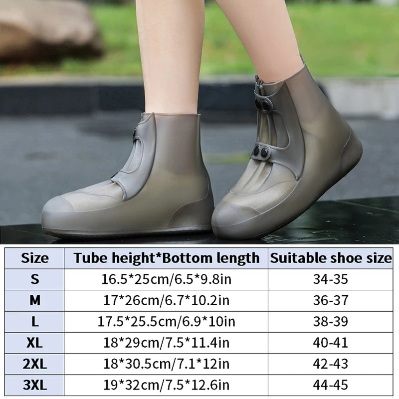 Waterproof Rain Shoe Covers for Men & Women