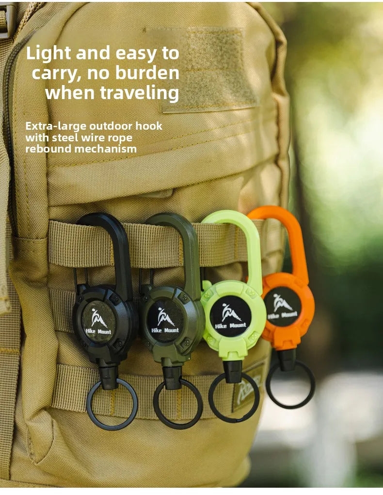 Retractable Steel Keychain
