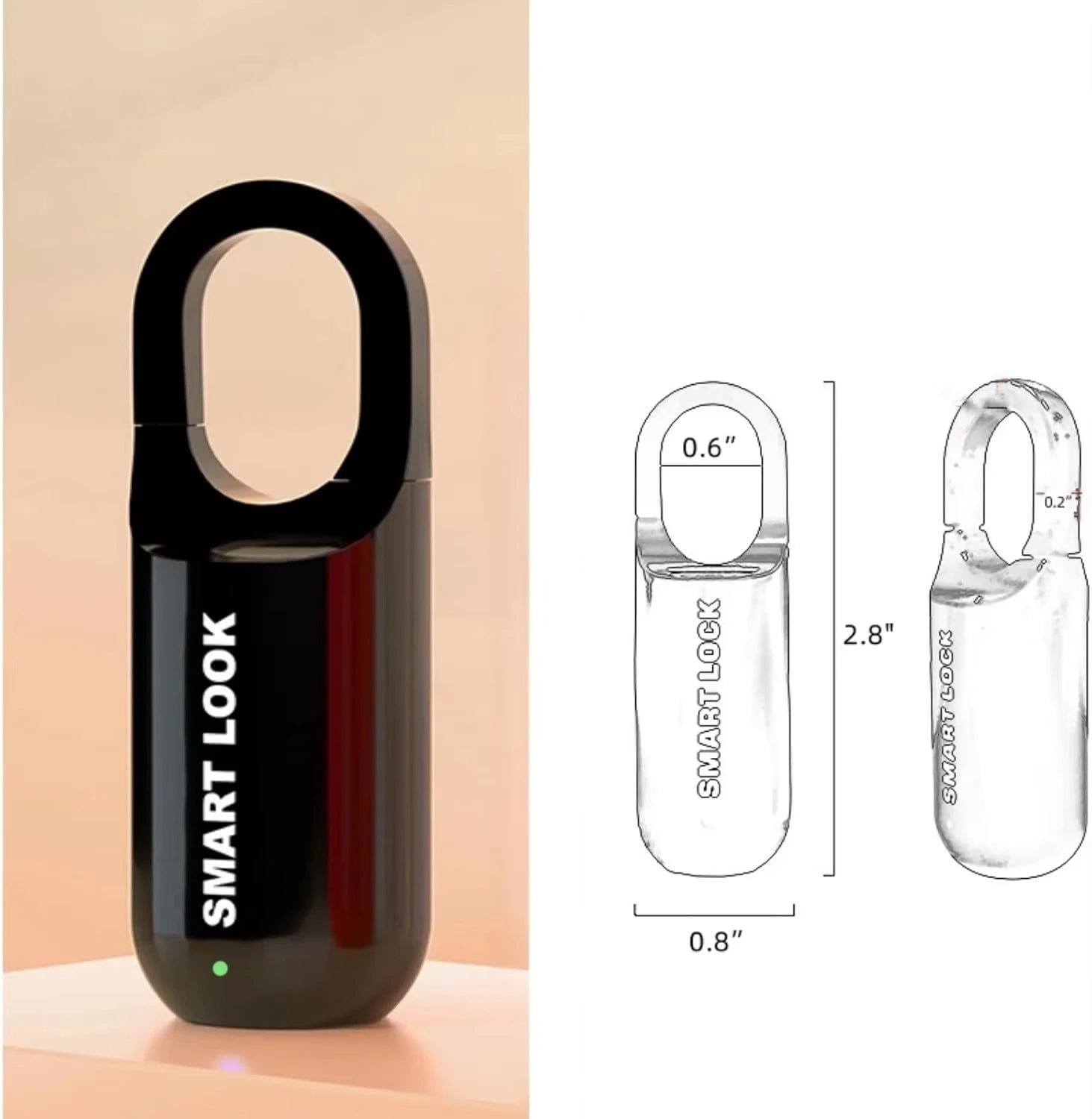 Mini Biometric Fingerprint Smart Padlock