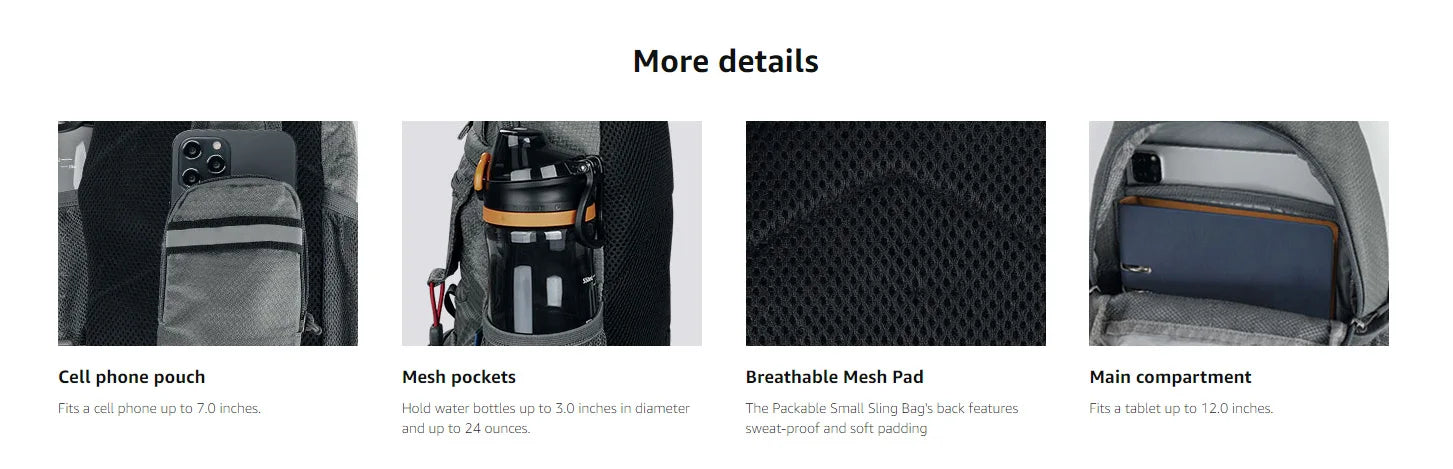 Packable Sling Chest Bag