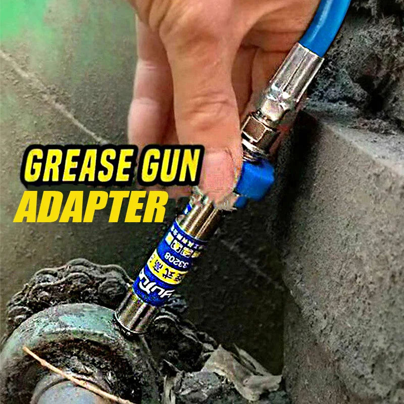 Quick-Release Locking Grease Gun Coupler with Flexible Hose