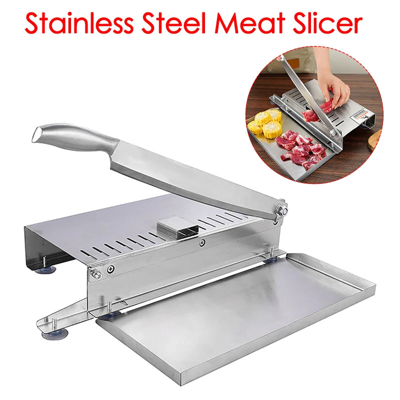 Manual Stainless Steel Bone & Meat Slicer