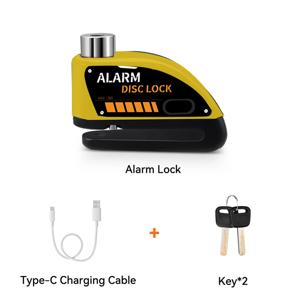 120dB Motorcycle Disc Brake Alarm Lock