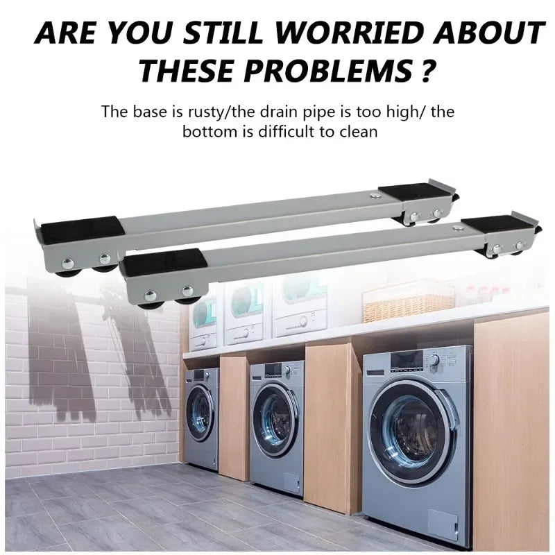 2-Pack Adjustable Heavy-Duty Appliance Moving Rollers