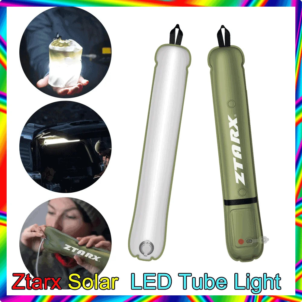 Solar LED Tube Camping Light