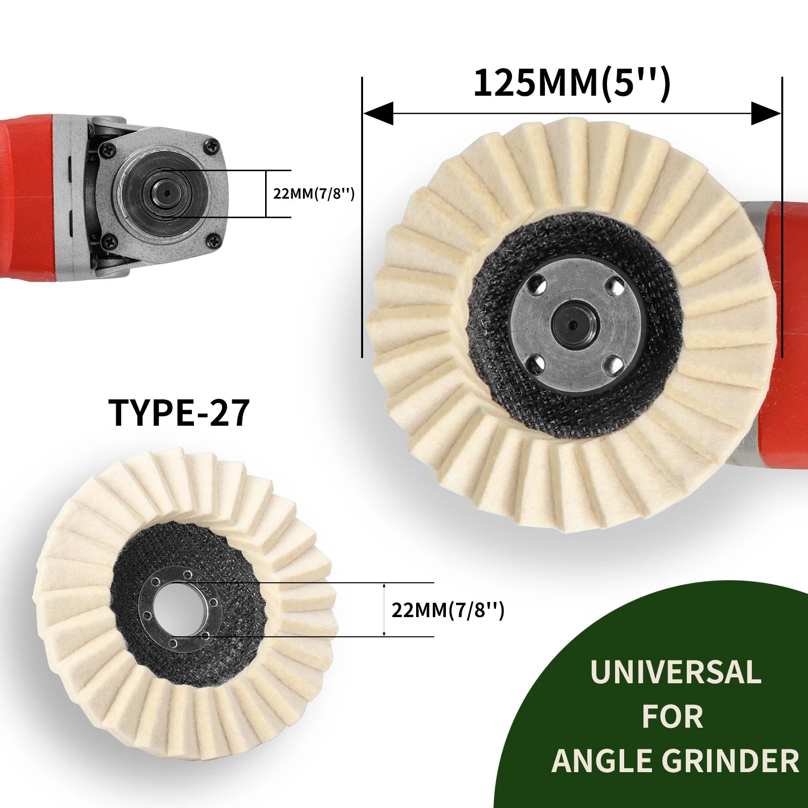 Wool Polishing Wheel Disc (K)