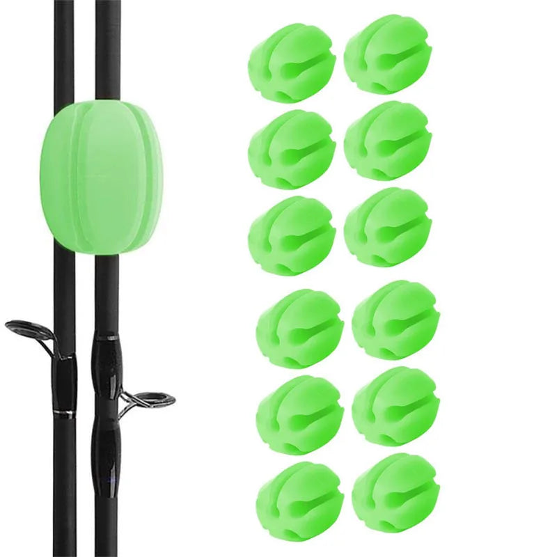 Multi-Functional Silicone Fishing Rod Ball Clips