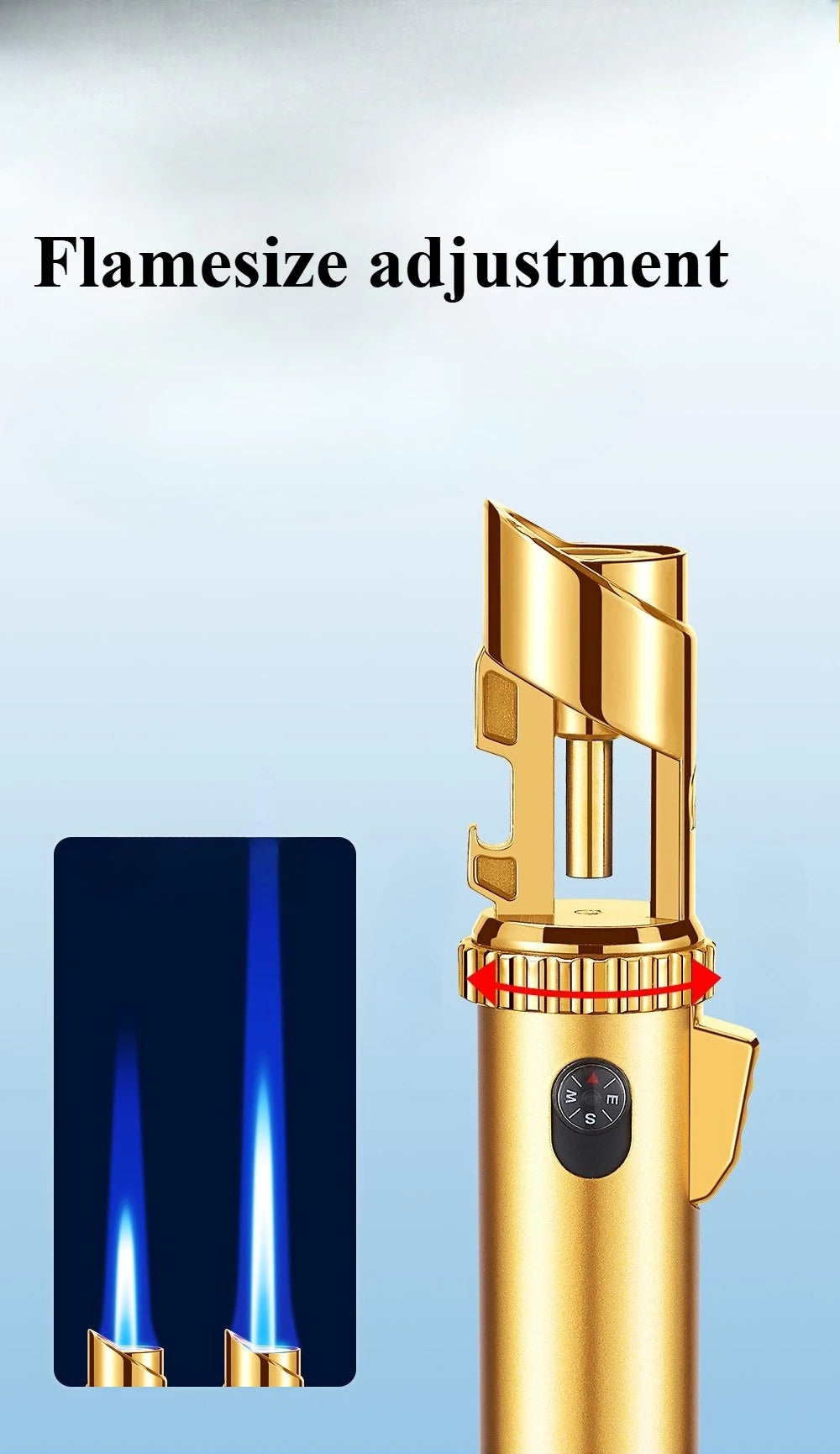Refillable Windproof Butane Torch Lighter (NO GAS)