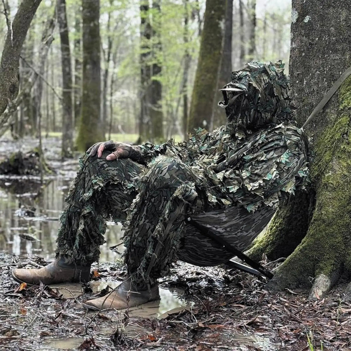 Adjustable Tripod Hunting Stool & Portable Shooting Seat