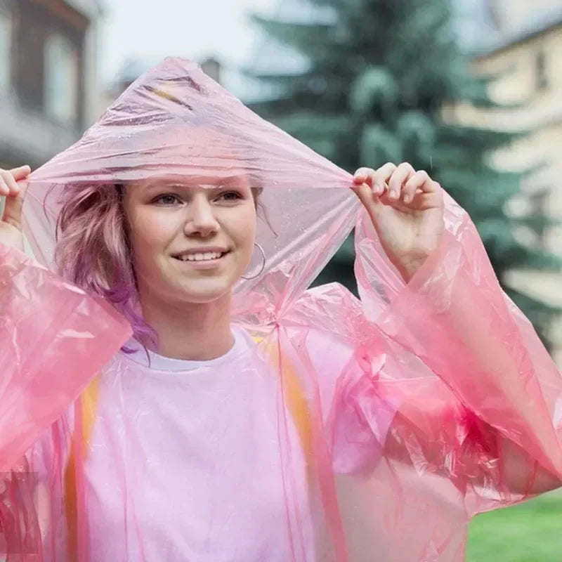 Disposable Emergency Rain Poncho Ball Set