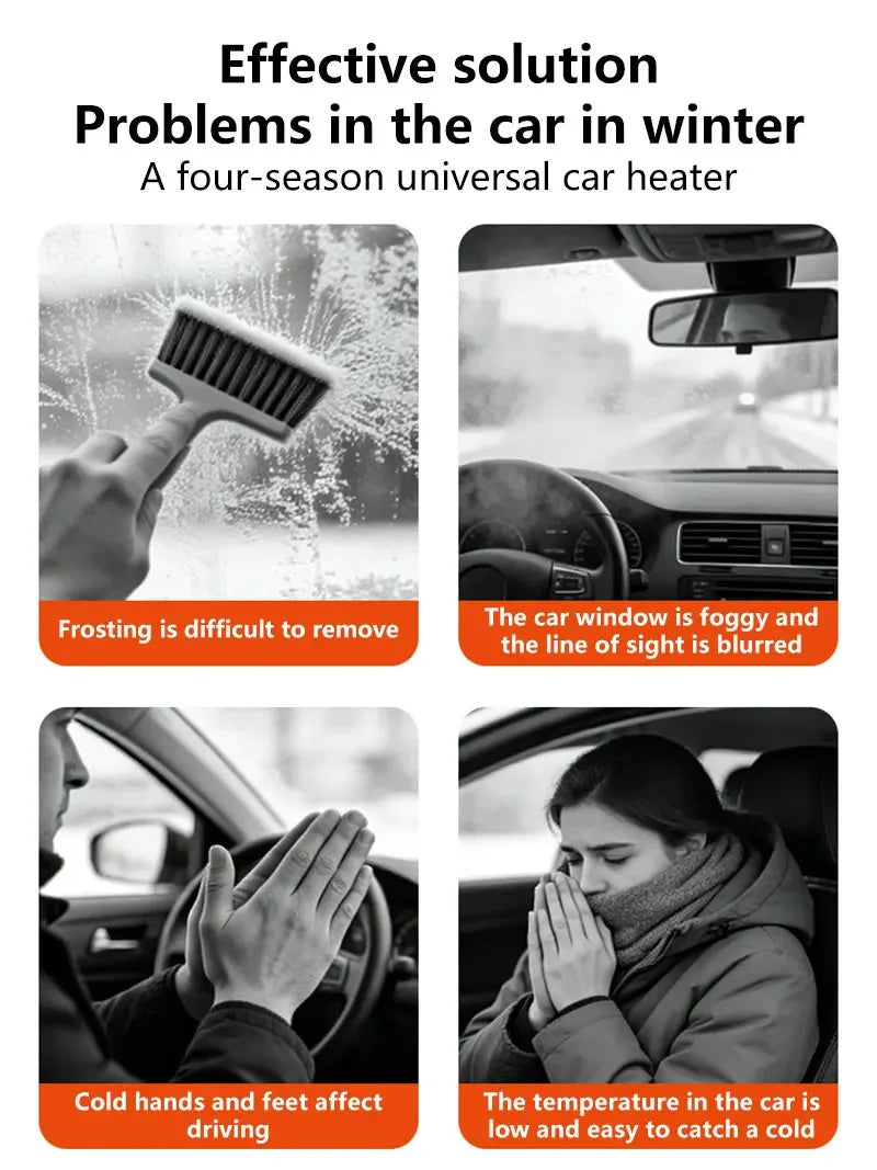 Calefactor y ventilador descongelador portátil para coche ThinkPlus 12V