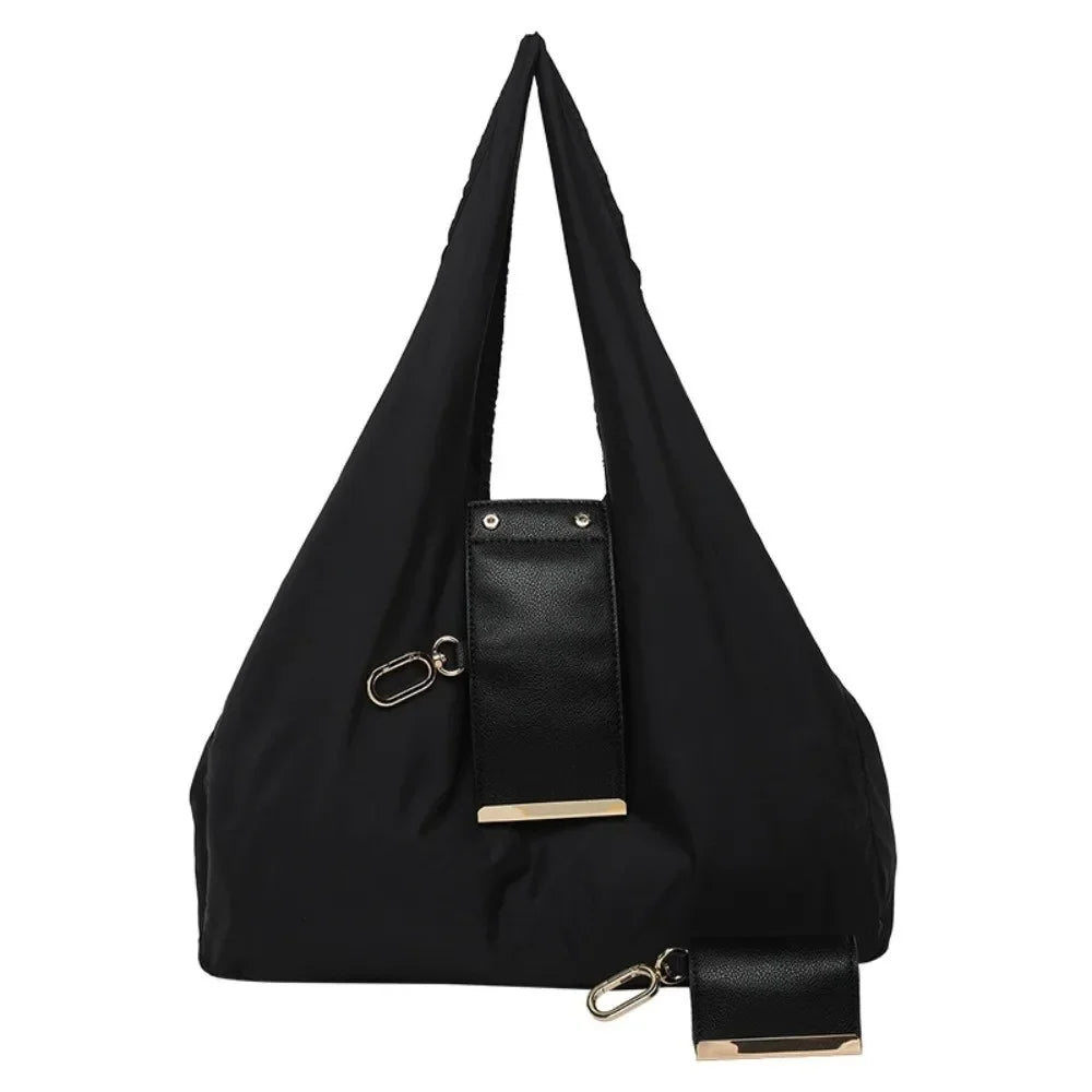 Foldable Reusable Shopping Tote Bag with Keychain