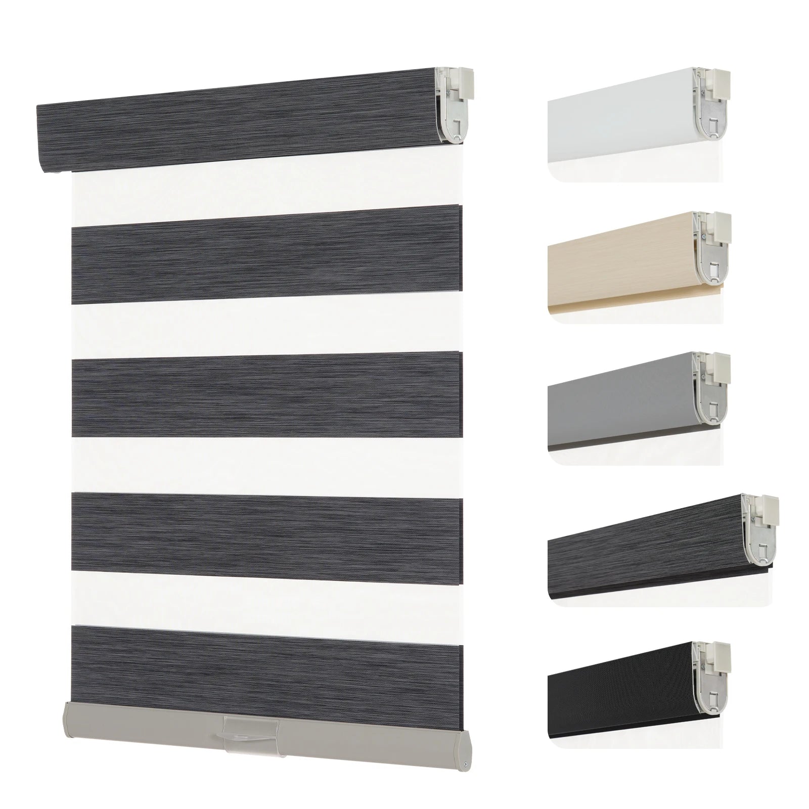 No-Drill Cordless Zebra Blinds