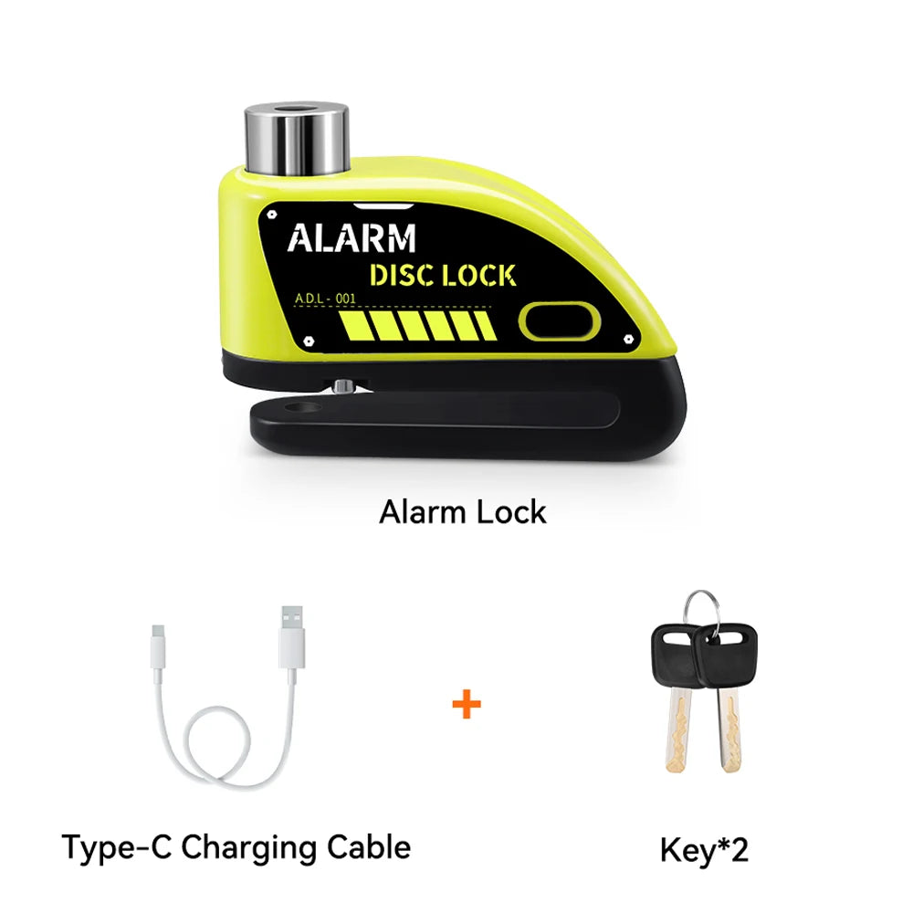 120dB Motorcycle Disc Brake Alarm Lock