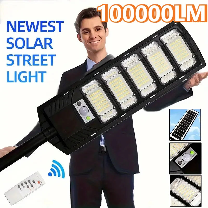 100000LM Solar Street Light IP67 Outdoor LED