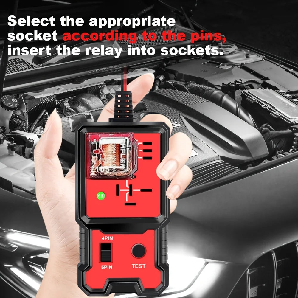 12V Car Relay & Battery Tester
