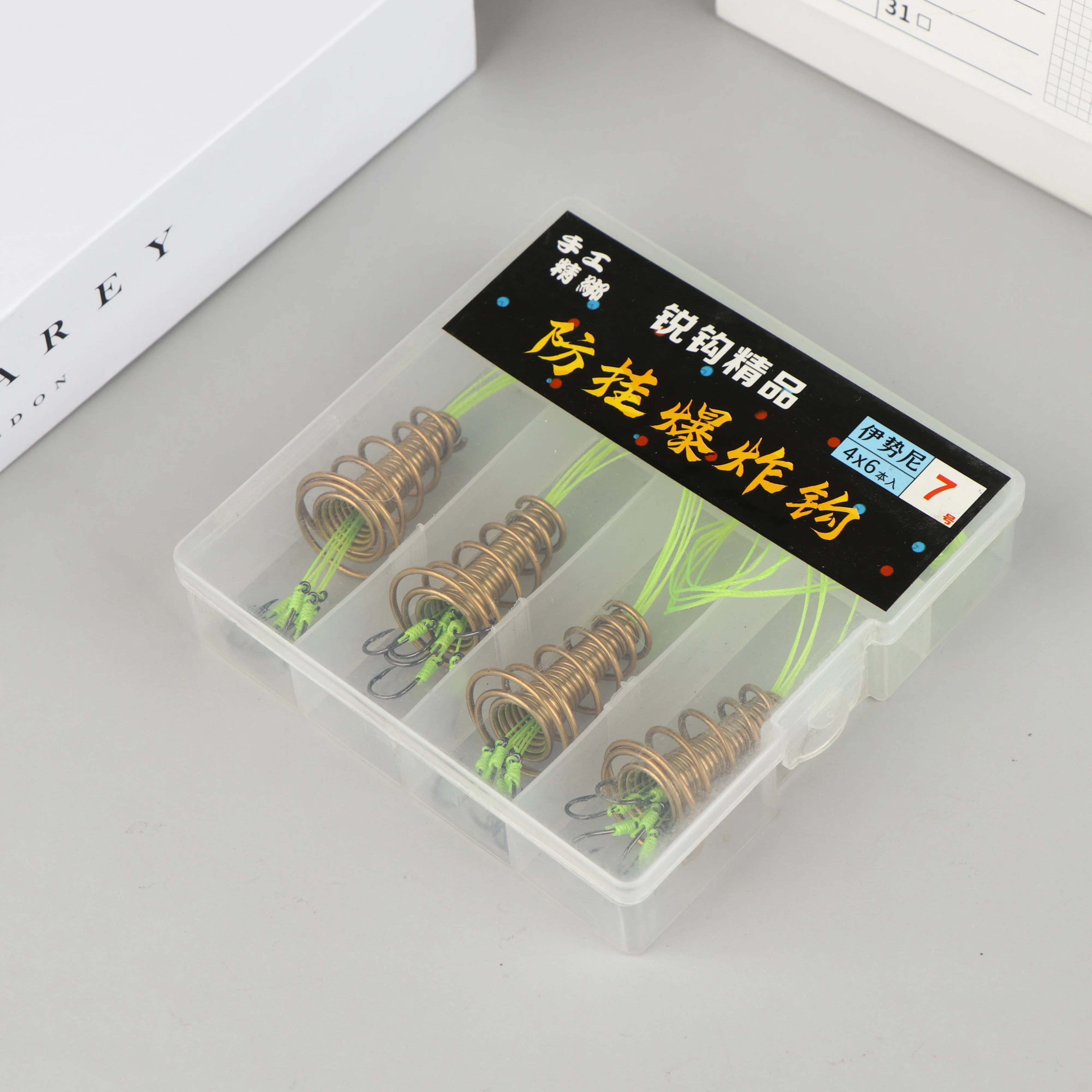 4PCS Explosive Carp Spring Hook Set