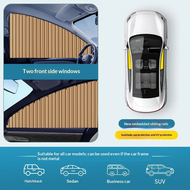 Foldable Car Side Window Sun Shades (2/4 PCS)