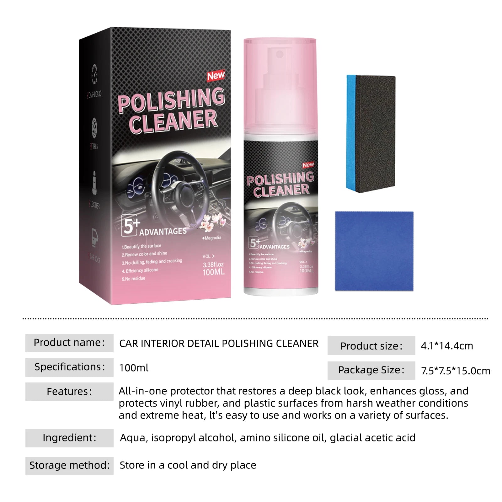 Car Interior Polishing Cleaner