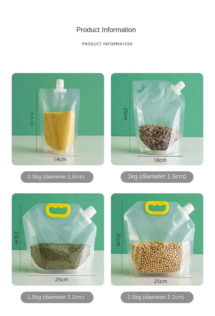 4-Pack Airtight Food Storage Bags (New)
