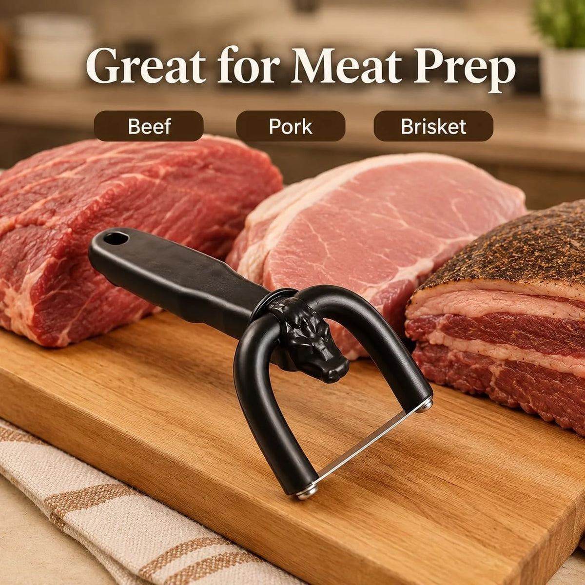 Manual Meat Slicer & Fat Trimmer