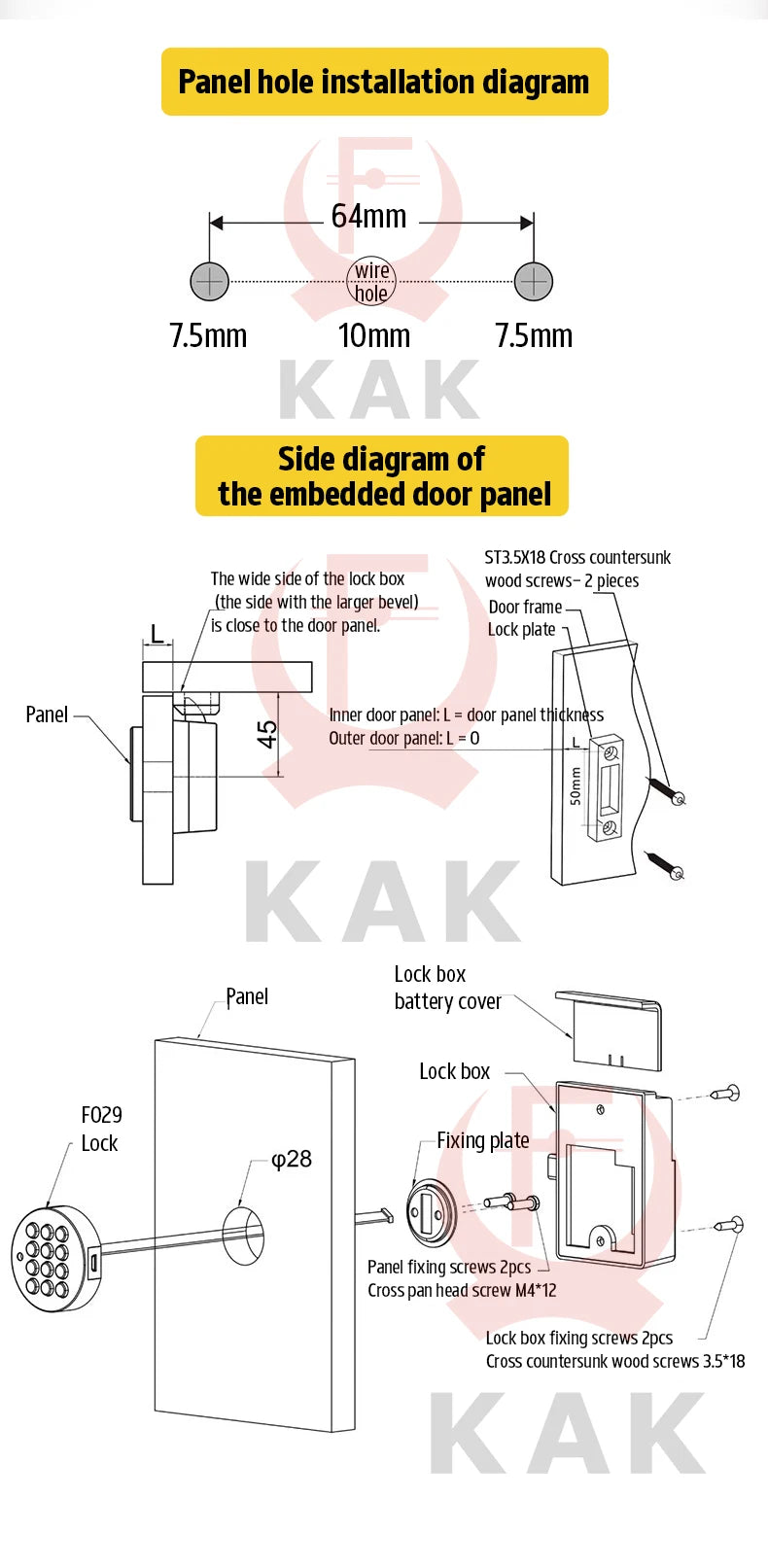 Electronic Keypad Cabinet & Locker Lock