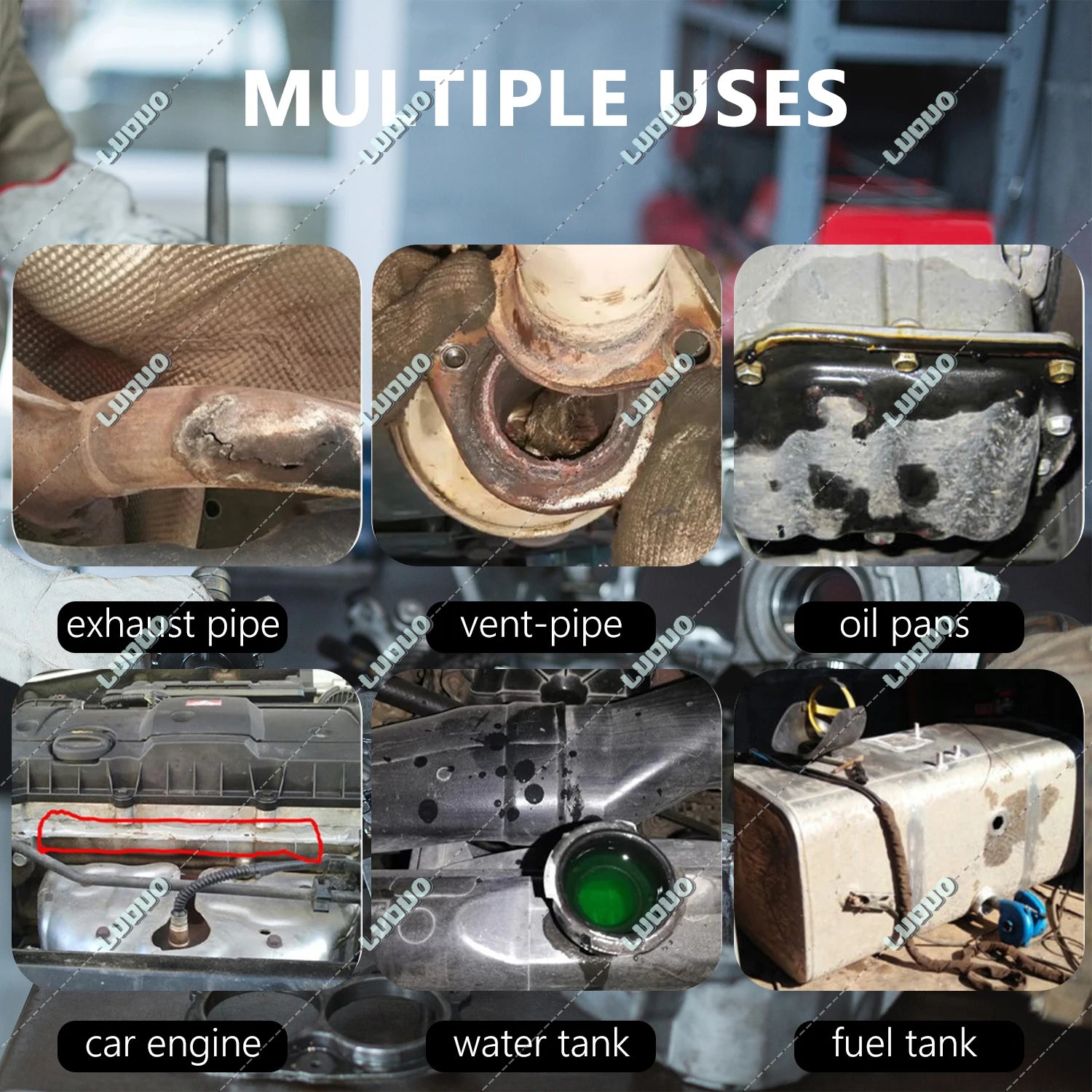 High-Temp Exhaust Pipe Repair Glue