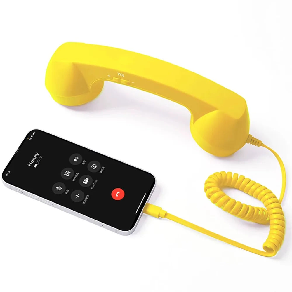 Wired Retro Telephone Handset Receiver (Type-C / 3.5mm)