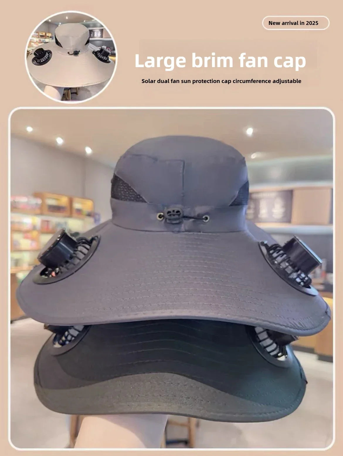 Solar Cooling Sun Hat