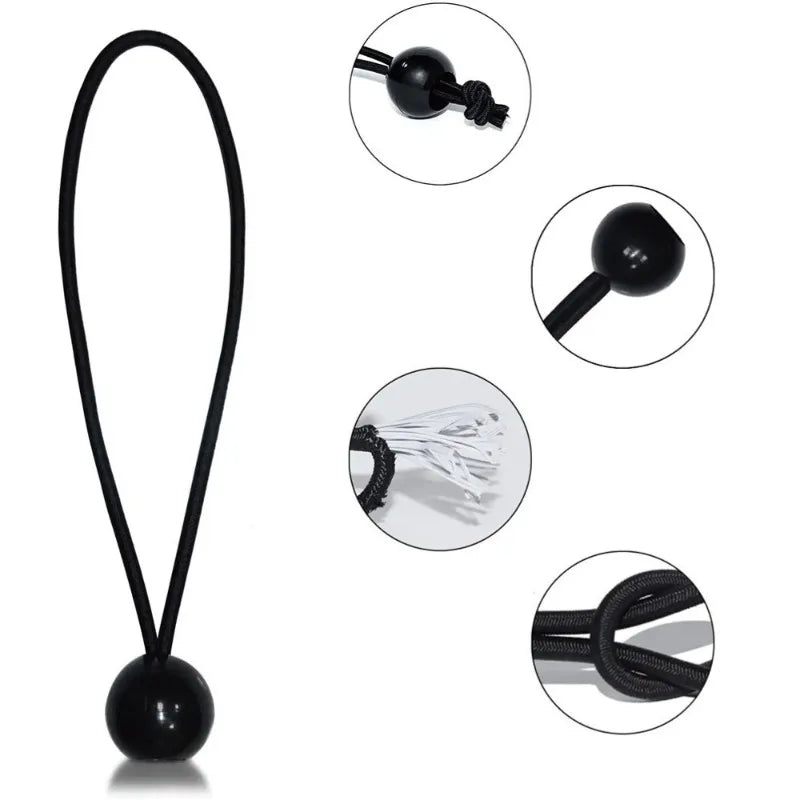 10-Piece Heavy-Duty Ball Bungee Cords