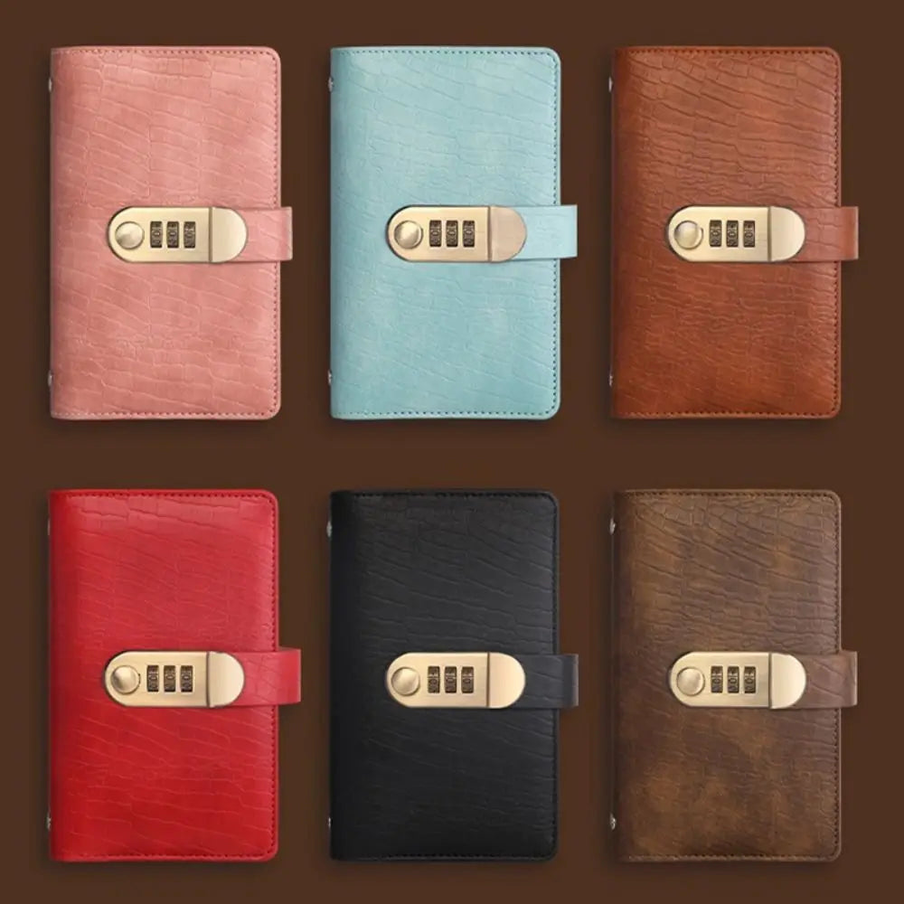 PU Leather 100 Envelope Money Saving Challenge Binder with Combination Lock