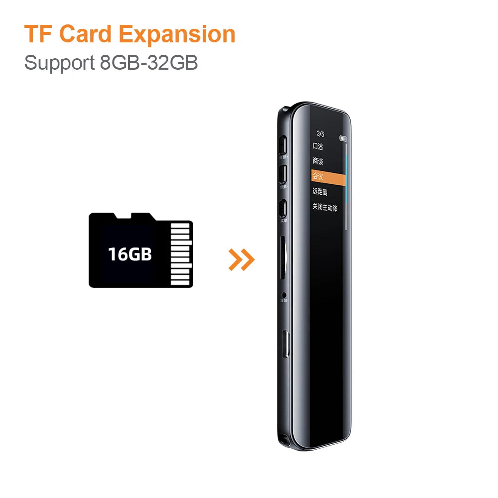 Digital Voice Recorder with Voice Activation & MP3 Player