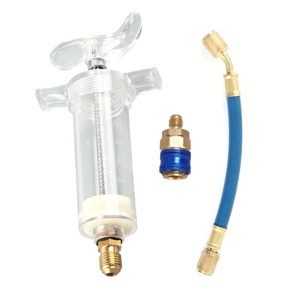 R134A A/C Oil Injector with Quick Coupler