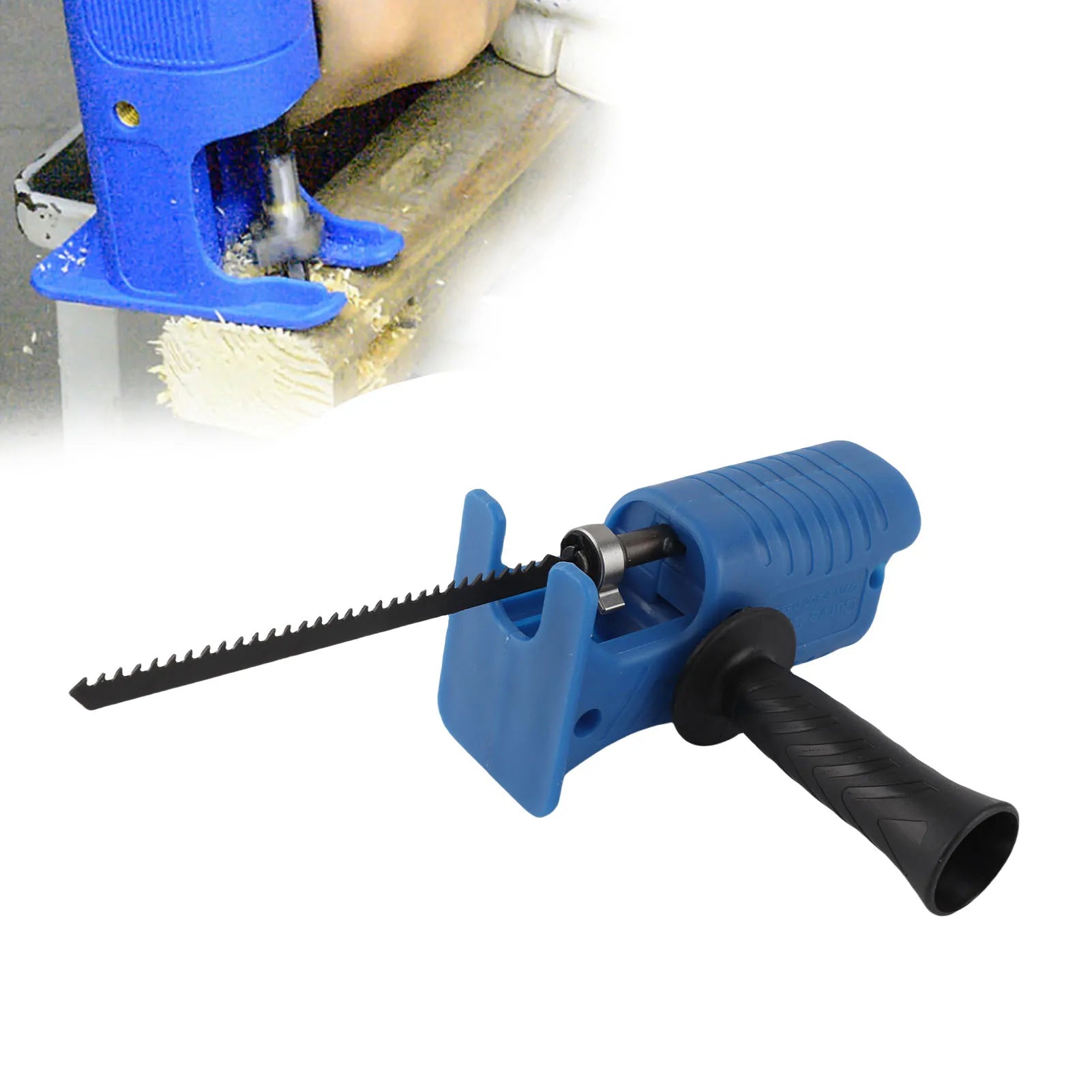 Electric Drill to Reciprocating Saw Adapter Attachment