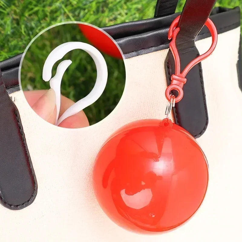 Disposable Emergency Rain Poncho Ball Set