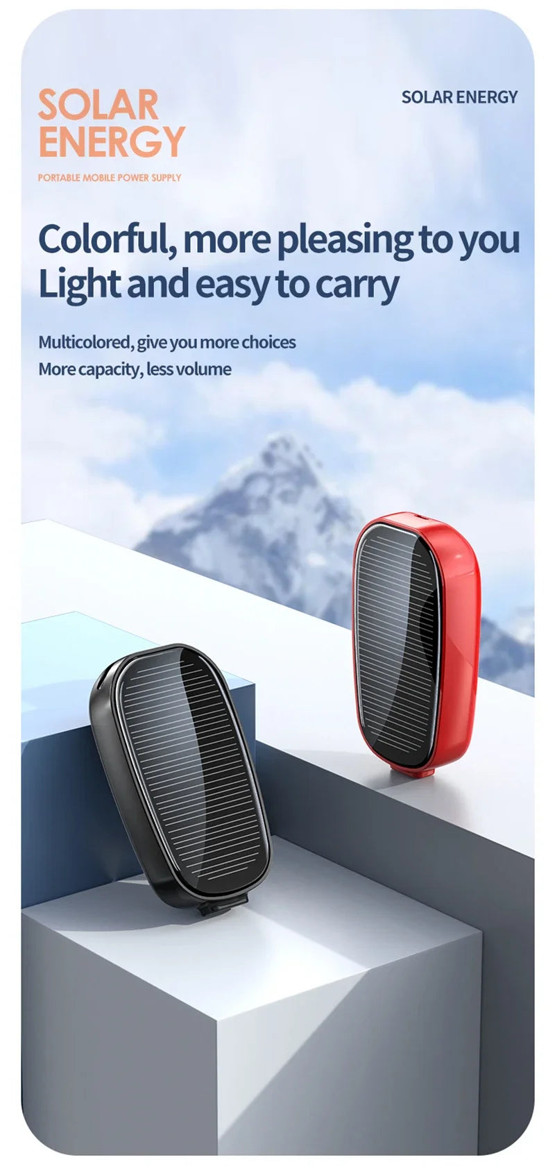 SolarKey Mini Power Bank 1200mAh