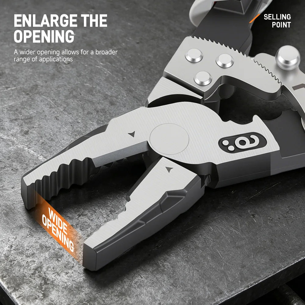 Self-Locking Ratchet Wire Cutter Pliers