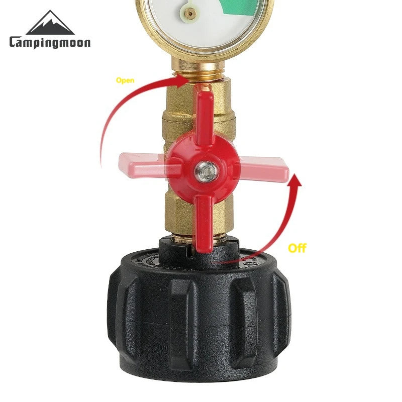 Propane Tank Refill Adapter with Gauge